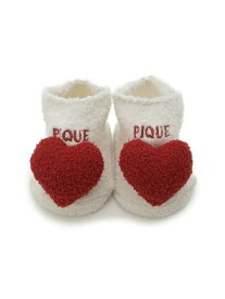 gelato pique 【BABY】エアリーモコハートソックス ジェラートピケ マタニティウェア・ベビー用品 ベビーソックス レッド