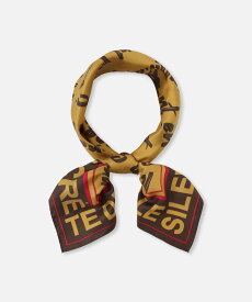 allureville フォントロゴスカーフ アルアバイル ファッション雑貨 スカーフ・バンダナ ブルー ブラウン ブラック【送料無料】