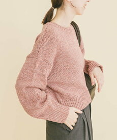 【SALE／50%OFF】URBAN RESEARCH ITEMS ミックスヤーンニットプルオーバー アーバンリサーチアイテムズ トップス ニット レッド グリーン グレー