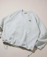 FREAK'S STORE ビッグシルエット ダンボール ワンポイントロゴ スナップボタン スピンドル スウェットカ…