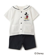 【SALE／10%OFF】petit main 【Disney】セーラーセットアップ ナルミヤオンライン トップス アンサンブル…