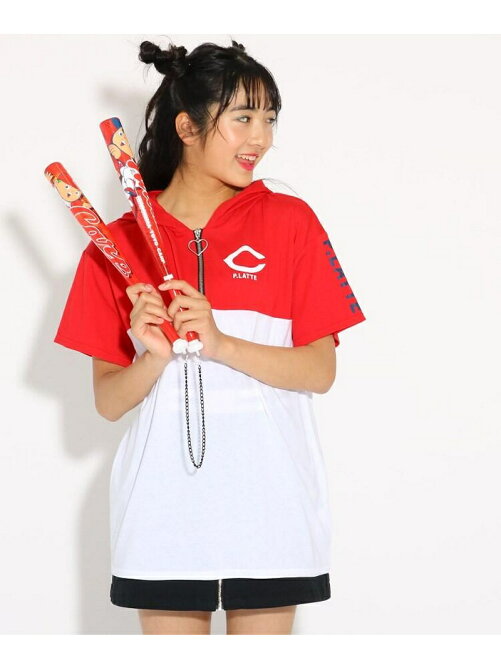 Pink Latte 広島東洋カープ 半袖 パーカー Rakuten Fashion 楽天ファッション 旧楽天ブランドアベニュー T