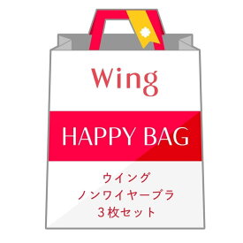 【SALE／10%OFF】Wing 【福袋】 ウイング ノンワイヤーブラ 3枚セット ウイング インナー・ルームウェア ブラジャー