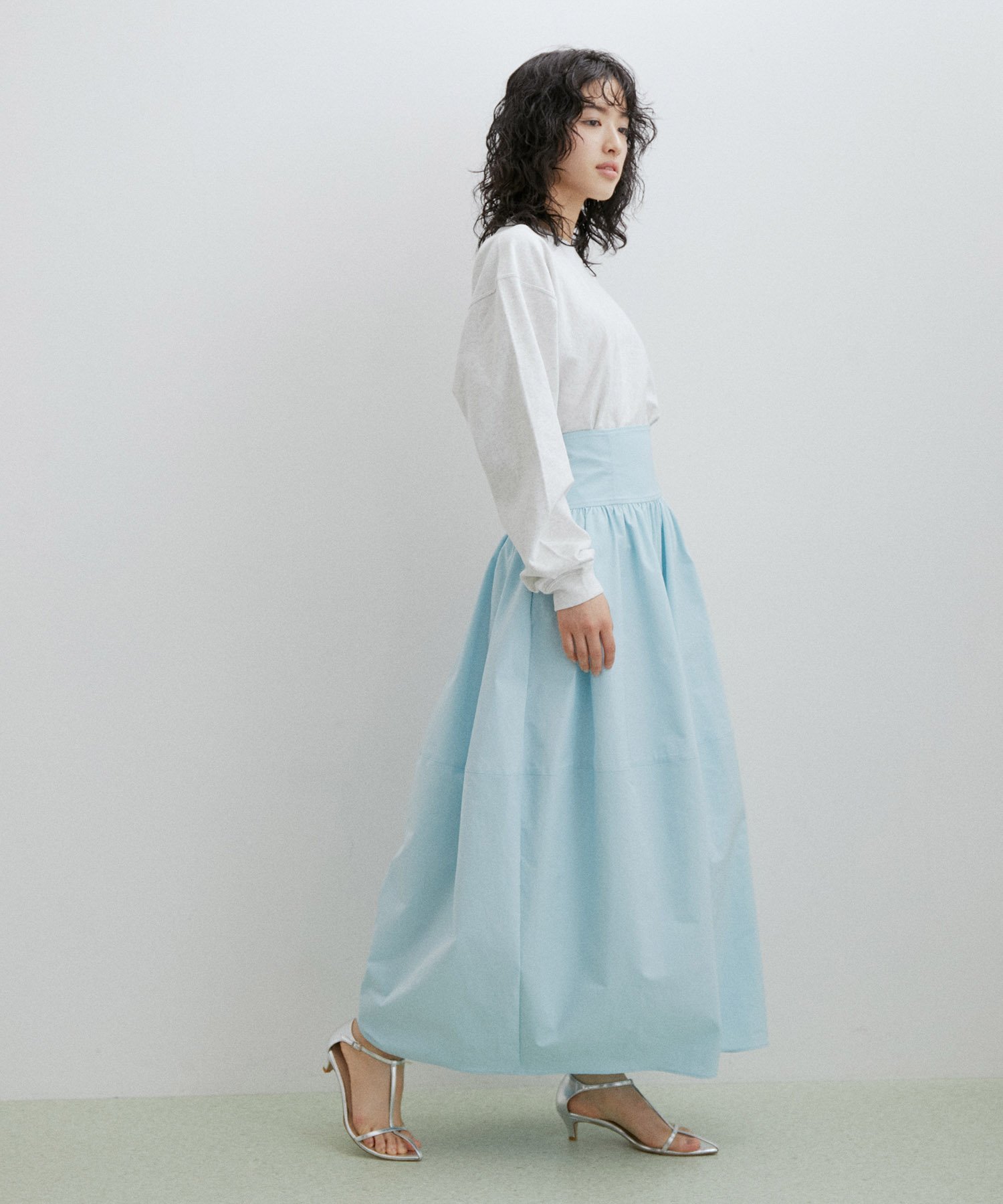 ADAM ET ROPE'｜ウエストシェイプギャザースカート | Rakuten Fashion