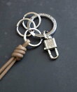 W RING & PADLOCK KEY CHAIN 2重リング&南京錠キーホルダー