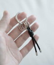 W RING & PADLOCK KEY CHAIN 2重リング&南京錠キーホルダー