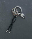 W RING & PADLOCK KEY CHAIN 2重リング&南京錠キーホルダー