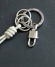 W RING & PADLOCK KEY CHAIN 2重リング&南京錠キーホルダー