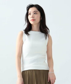 Demi-Luxe BEAMS AK+1 / リブタンクトップ デミルクス ビームス トップス カットソー・Tシャツ ブラック ホワイト【送料無料】