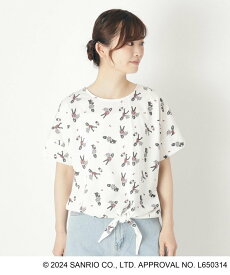 LAURA ASHLEY 【Hello Kitty*LAURA ASHLEY】コラボTシャツ ローラ アシュレイ トップス カットソー・Tシャツ ホワイト【送料無料】