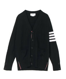 THOM BROWNE CLASSIC V-NECK CARDIGAN IN MERINO WOOL トムブラウン トップス カーディガン ネイビー グレー ブラック【送料無料】