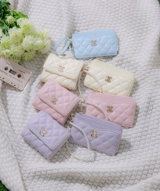 JILL by JILL STUART リンクJクラシカルキルトミニウォレット ジル バイ ジル スチュアート 財布・ポーチ・ケース 財布 ピンク イエロー パープル【送料無料】