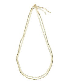 BEAMS HEART WOMEN 2連 ネックレス ビームス ハート アクセサリー・腕時計 ネックレス ゴールド シルバー