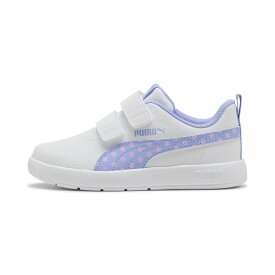 PUMA ガールズ コートフレックス V3 ドッティ スニーカー 17-21cm Courtflex V3 Dotty V PS プーマ シューズ・靴 スニーカー ホワイト【送料無料】