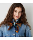 PAUL & JOE ACCESSOIRES/(W)シルクツイルプリントスカーフ