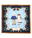 PAUL & JOE ACCESSOIRES/(W)シルクツイルプリントスカーフ
