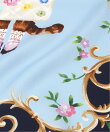 PAUL & JOE ACCESSOIRES/(W)シルクツイルプリントスカーフ