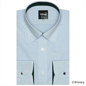 TOKYO SHIRTS 【ディズニー】 形態安定 ボタンダウンカラー 長袖 ワイシャツ トーキョーシャツ スーツ・フォーマル Yシャツ・カッターシャツ ブルー【送料無料】