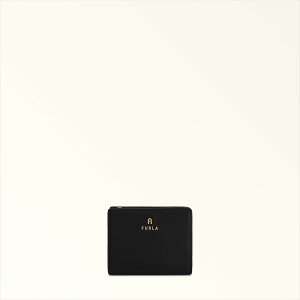 FURLA FURLA CAMELIA S COMPACT WALLET L ZIP �t���� ���z�E�|�[�`�E�P�[�X ���z �u���b�N�y���������z