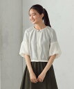 【SALE／10%OFF】COMME CA ISM バルーンスリーブ シア-ブルゾン コムサイズム ジャケット・アウター ブルゾン・ジャンパー ホワイト ブラック【送料無料】