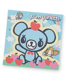 pom ponette junior ミントくん ダイカットメモパッド ナルミヤオンライン ファッション雑貨 その他のファッション雑貨 ブルー