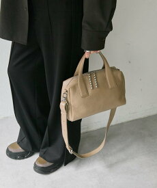 ear PAPILLONNER スタッズボストンバッグ イア パピヨネ バッグ ボストンバッグ ブラック【送料無料】