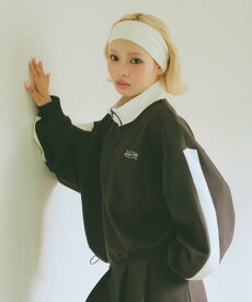 【SALE／20%OFF】Lovetoxic 【LTXC】【セット可】ダンボールハーフZIP ナルミヤオンライン トップス スウェット・トレーナー ブルー ホワイト