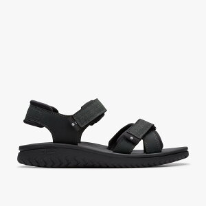Clarks Wesley Shore �N���[�N�X �V���[�Y�E�C �T���_�� �u���b�N�y���������z