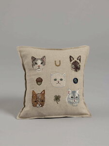 Coral & Tusk �N�b�V�����J�o�[ 30x30 Charming Cats �A�b�V���y�[�t�����X �C���e���A�E�����G�� �N�b�V�����E�N�b�V�����J�o�[�y���������z