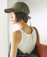 SHIPS WOMEN Revis:＜UVカット / 撥水 / 透湿＞リボン キャップ シップス 帽子 キャップ ベージュ グリー…