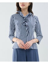 楽天市場】フリル ブラウス 白 ナラカミーチェの通販