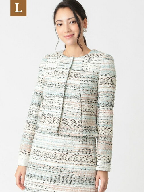 Sanyo L Size L Platine マリアツイードジャケット Rakuten Fashion 楽天ファッション 旧楽天 ブランドアベニュー Y