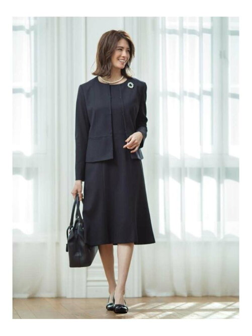 Reflect フォーマル 入卒 ママスーツ 無地ツィードクルーネックジャケット Rakuten Fashion 楽天ファッション 旧楽天ブランドアベニュー Bs0912
