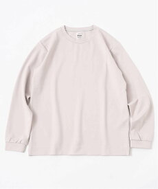 417 EDIFICE 【Made in Japan】ポンチクルーネック フォーワンセブン エディフィス トップス カットソー・Tシャツ ブラック ホワイト ベージュ グリーン【送料無料】