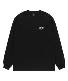 HUF JAZZY GROOVES L/S EMB TEE HUF ハフ ロンT ハフ トップス カットソー・Tシャツ ブラック オレンジ ホワイト【送料無料】