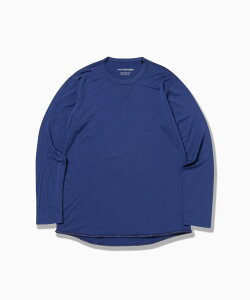and wander merino base LS T �A���h�����_�[ �g�b�v�X �J�b�g�\�[�ET�V���c �z���C�g �O���[ �u���b�N �u���[�y���������z