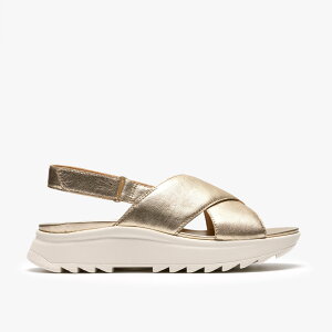 Clarks DashLite Wish �N���[�N�X �V���[�Y�E�C �T���_�� �S�[���h�y���������z