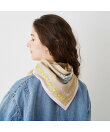 PAUL & JOE ACCESSOIRES/(W)シルクツイルプリントスカーフ