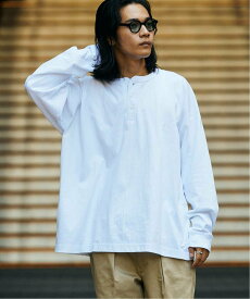 JOURNAL STANDARD 【Healthknit*JOURNAL STANDARD】別注 ヘンリーネック L/S Tシャツ ジャーナル スタンダード トップス カットソー・Tシャツ ホワイト【送料無料】