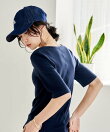 コットンモダール ヘンリーネック 半袖Tシャツ
