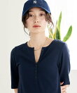 コットンモダール ヘンリーネック 半袖Tシャツ