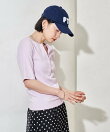 コットンモダール ヘンリーネック 半袖Tシャツ