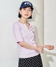 コットンモダール ヘンリーネック 半袖Tシャツ