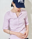コットンモダール ヘンリーネック 半袖Tシャツ