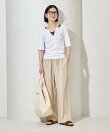 コットンモダール ヘンリーネック 半袖Tシャツ