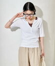 コットンモダール ヘンリーネック 半袖Tシャツ