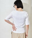 コットンモダール ヘンリーネック 半袖Tシャツ