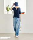 コットンモダール ヘンリーネック 半袖Tシャツ