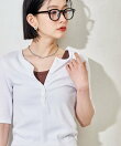 コットンモダール ヘンリーネック 半袖Tシャツ