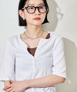 コットンモダール ヘンリーネック 半袖Tシャツ